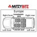 SEAT BELT REAR RIGHT FOR A MITSUBISHI V60,70# - SEAT BELT