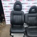 BLACK LEATHER SEATS SET FRONT AND REAR FOR A MITSUBISHI SEAT - 
