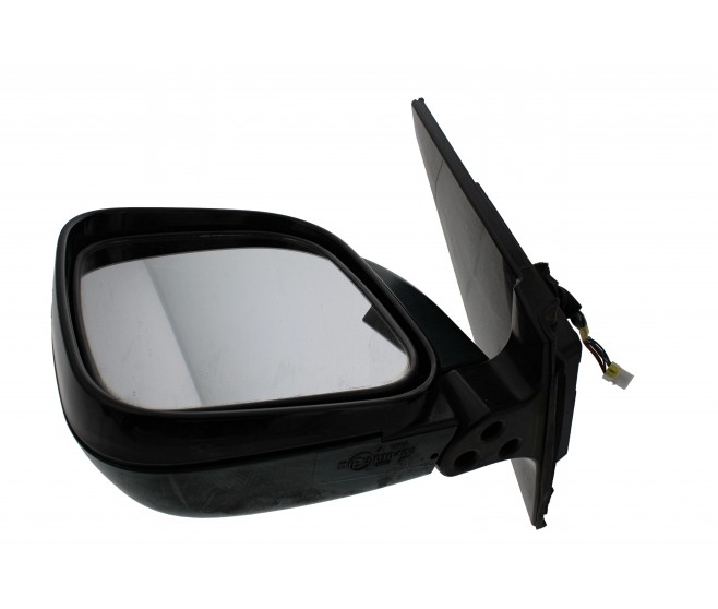 GREEN FRONT LEFT DOOR WING MIRROR FOR A MITSUBISHI PAJERO/MONTERO - V68W