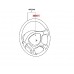 STEERING WHEEL PAD WITH HORN FOR A MITSUBISHI SPACE GEAR/L400 VAN - PB5V