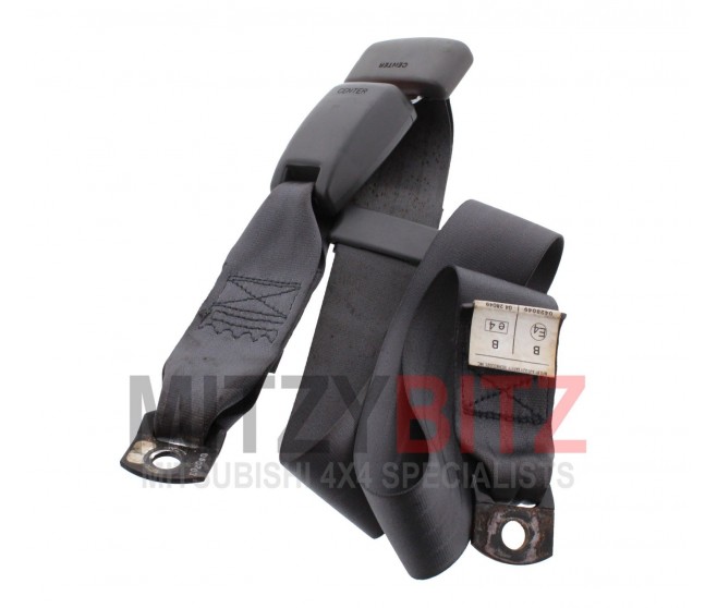 GREY REAR CENTRE MIDDLE SEAT LAP BELT FOR A MITSUBISHI K80,90# - GREY REAR CENTRE MIDDLE SEAT LAP BELT