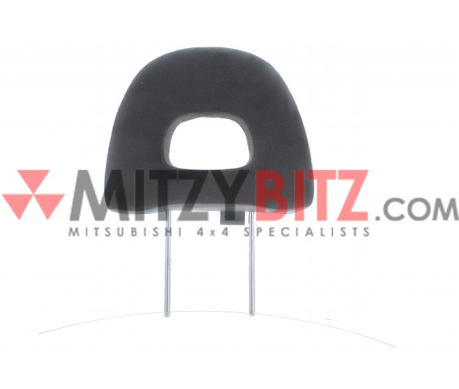 FRONT HEADREST DARK GREY CLOTH LEATHER FOR A MITSUBISHI SEAT - 