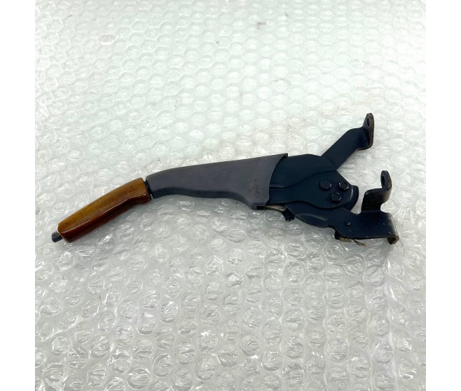 HANDBRAKE LEVER WITH WOOD EFFECT HANDLE FOR A MITSUBISHI K80,90# - HANDBRAKE LEVER WITH WOOD EFFECT HANDLE