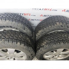 4 X ALLOY WHEELS WITH GOOD TYRES