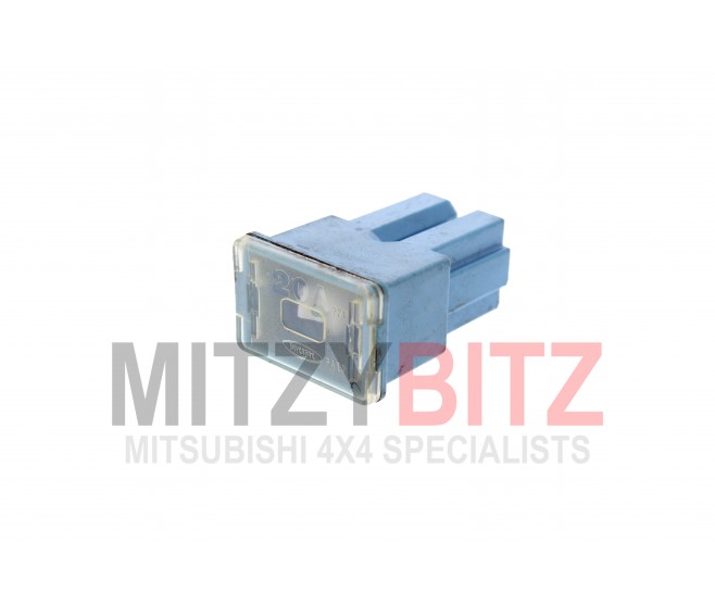 20 AMP BLUE PUSH IN FUSE (FLAT TOP STYLE) FOR A MITSUBISHI CHASSIS ELECTRICAL - 