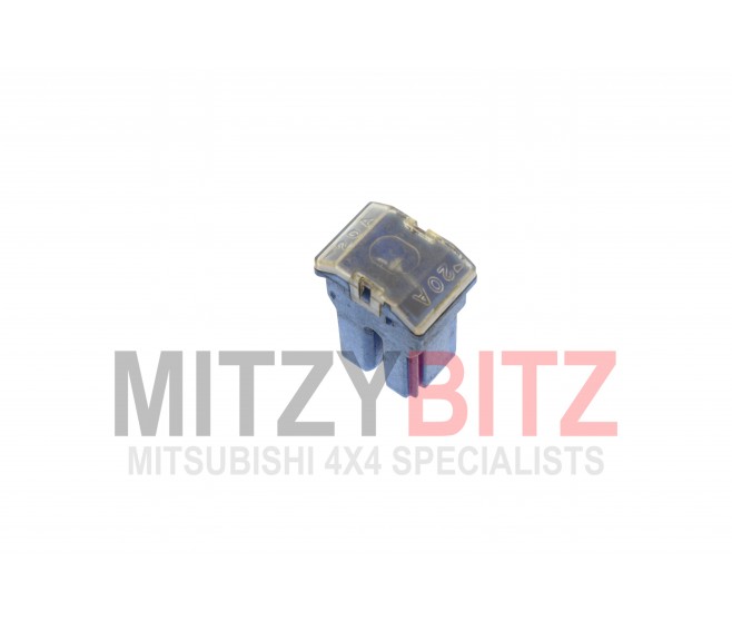 20 AMP BLUE PUSH IN FUSE  FOR A MITSUBISHI V20,40# - 20 AMP BLUE PUSH IN FUSE 