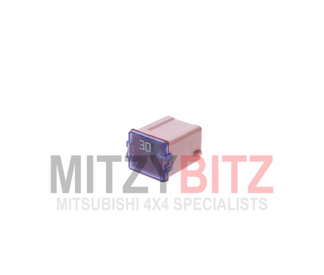 30 AMP EXTRA SMALL PINK PUSH IN FUSE FOR A MITSUBISHI H60,70# - WIRING & ATTACHING PARTS
