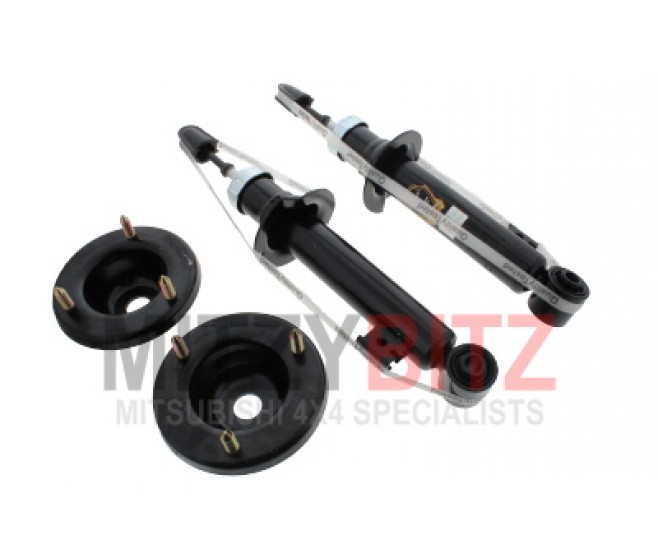 FRONT SHOCK ABSORBER DAMPERS & TOP MOUNTS FOR A MITSUBISHI FRONT SUSPENSION - 