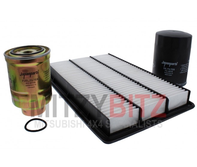 FILTER KIT (OIL AIR FUEL) FOR A MITSUBISHI PAJERO - V98W