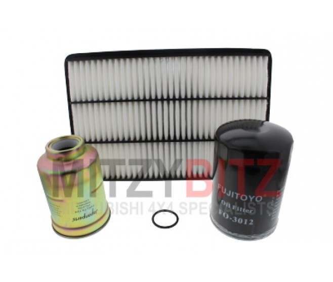 FILTER KIT (OIL AIR FUEL)	 FOR A MITSUBISHI V80# - AIR CLEANER
