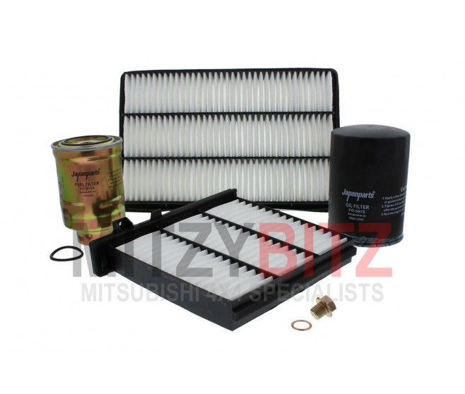 FILTER KIT (OIL AIR FUEL CABIN) FOR A MITSUBISHI V90# - FILTER KIT (OIL AIR FUEL CABIN)