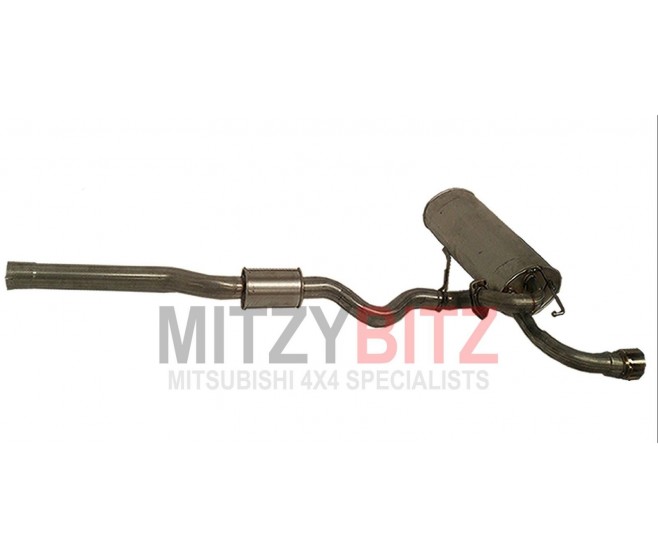 EXHAUST CENTRE PIPE & MAIN MUFFLER BACK BOX (2WD MODELS ONLY)