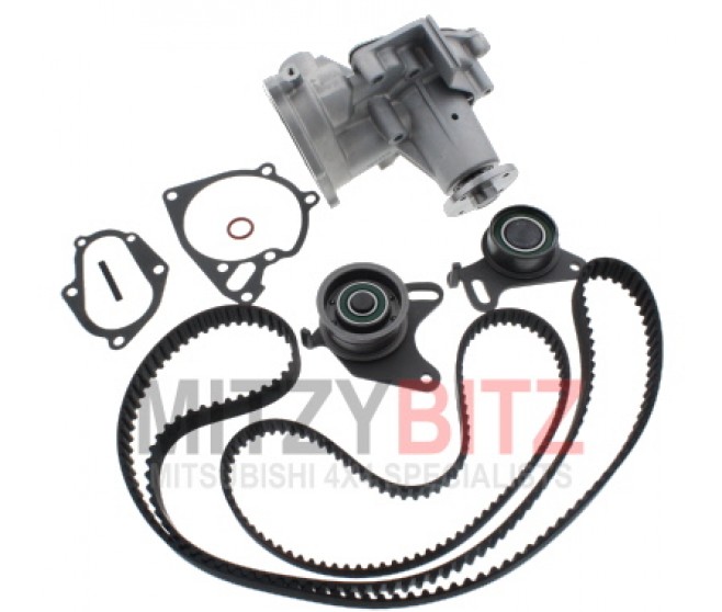 TIMING & BALANCE BELT, TENSIONERS & WATER PUMP KIT FOR A MITSUBISHI ENGINE - 