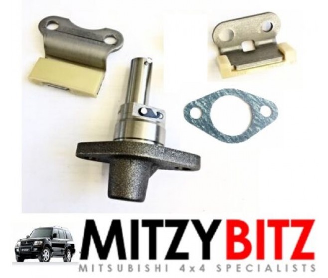 TIMING CHAIN TENSIONER ADJUSTER AND GUIDES FOR A MITSUBISHI V60# - TIMING CHAIN TENSIONER ADJUSTER AND GUIDES
