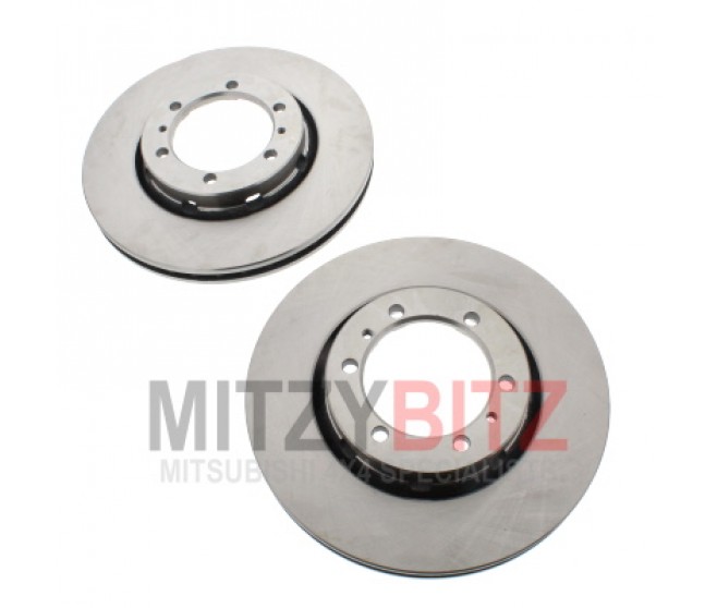 FRONT BRAKE DISCS FOR A MITSUBISHI FRONT AXLE - 