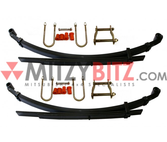 LEAF SPRINGS WITH FITTING KIT FOR A MITSUBISHI KA,B0# - LEAF SPRINGS WITH FITTING KIT