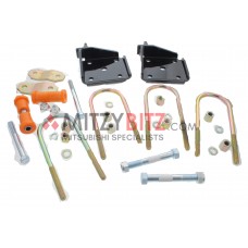 REAR LEAF SPRING FITTING KIT WITH HANGER PLATES 