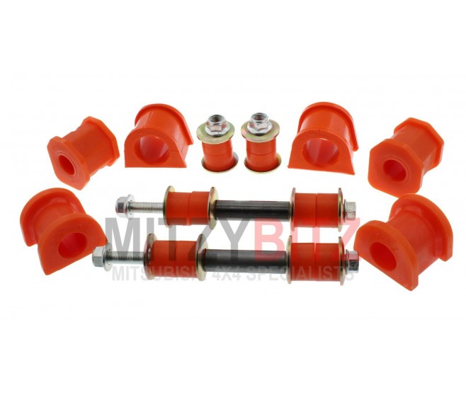COMPLETE FRONT & REAR ANTI ROLL BAR BUSH KIT FOR A MITSUBISHI FRONT SUSPENSION - 
