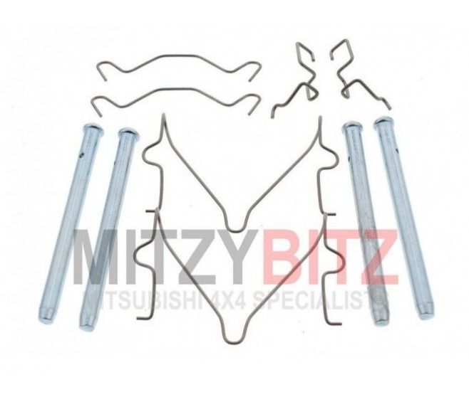 REAR CALIPER BRAKE PAD FITTING PIN AND SPRING CLIPS KIT FOR A MITSUBISHI PAJERO SPORT - KH6W