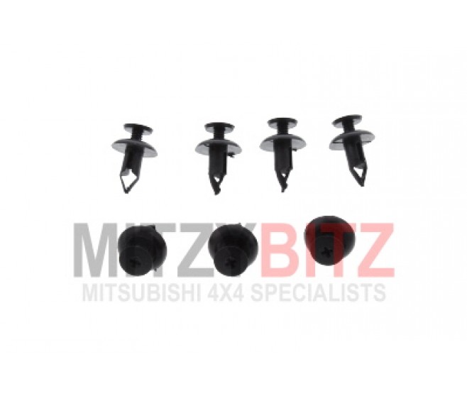 FUEL FILLER PIPE COVER CLIPS X7 FOR A MITSUBISHI PAJERO/MONTERO - V68W