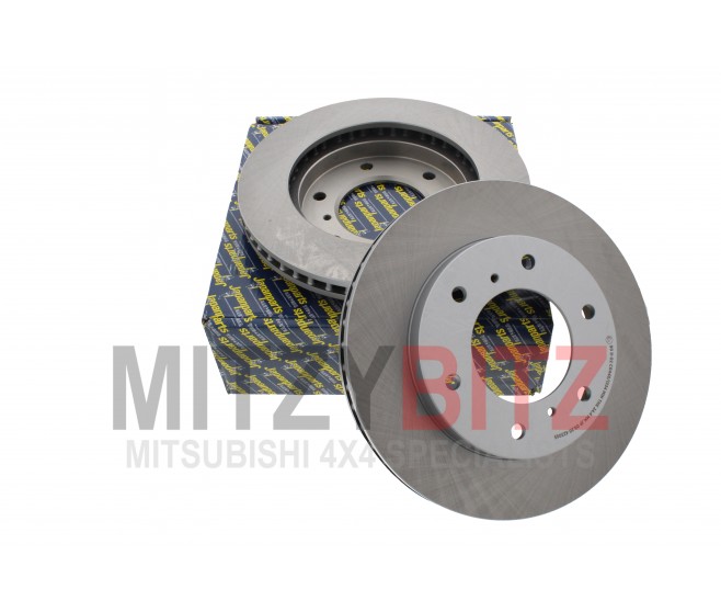 FRONT BRAKE DISCS 290MM FOR A MITSUBISHI V70# - FRONT AXLE HUB & DRUM