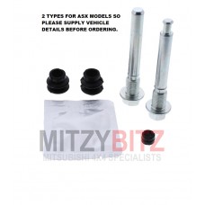 REAR SLIDER PINS AND RUBBERS KIT