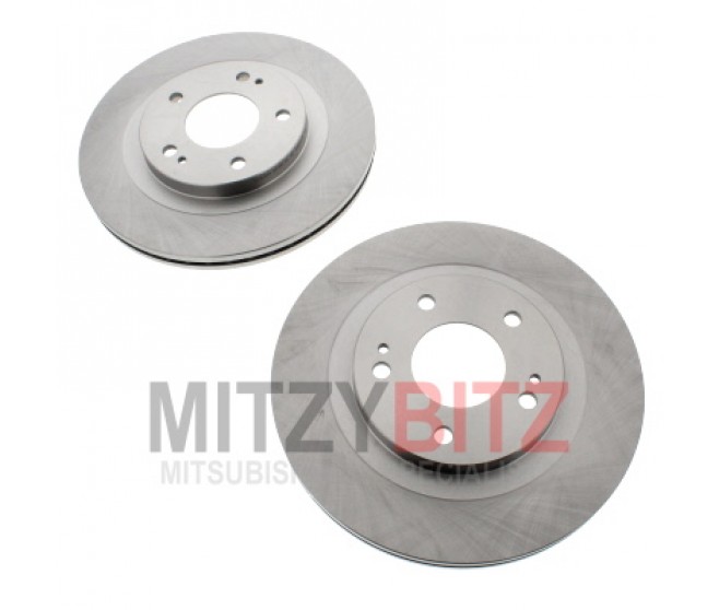 FRONT BRAKE DISCS FOR A MITSUBISHI FRONT AXLE - 