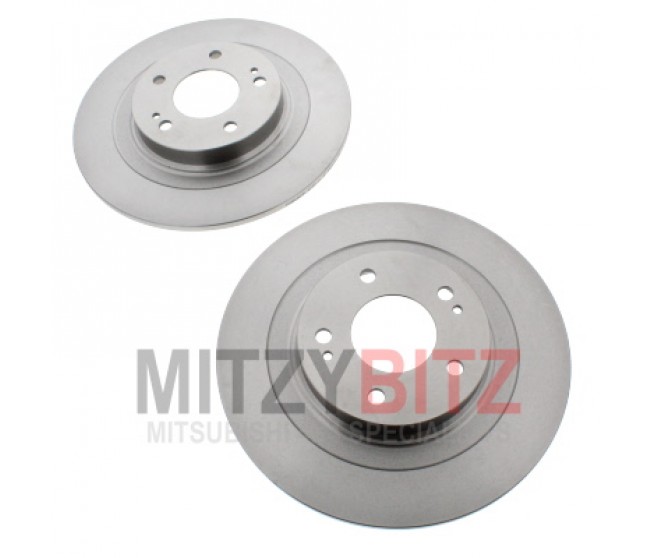 REAR BRAKE DISCS 302MM SOLID FOR A MITSUBISHI REAR AXLE - 