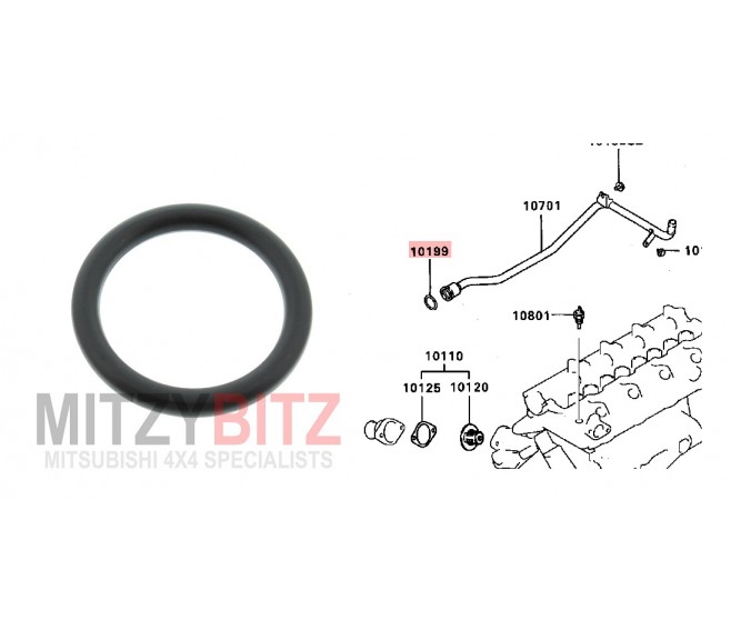 COOLING WATER LINE O-RING 24MM FOR A MITSUBISHI L300 - P15V