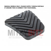 CLUTCH OR BRAKE PEDAL COVER RUBBER PAD