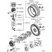 BIG END BEARINGS SET STANDARD SIZE FOR A MITSUBISHI V80,90# - BIG END BEARINGS SET STANDARD SIZE