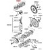 ENGINE PISTON RING SET (4) STANDARD SIZE FOR A MITSUBISHI ENGINE - 