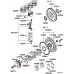 ENGINE CRANK SHAFT PULLEY 2.8 FOR A MITSUBISHI V20-50# - PISTON & CRANKSHAFT