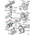 ENGINE CRANKSHAFT PULLEY OUTER FOR A MITSUBISHI K60,70# - PISTON & CRANKSHAFT
