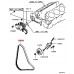 MULTI V DRIVE BELT FOR A MITSUBISHI H60,70# - POWER STEERING OIL PUMP