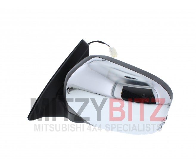 CHROME ELECTRIC WING MIRROR LEFT FOR A MITSUBISHI L200 - KB4T