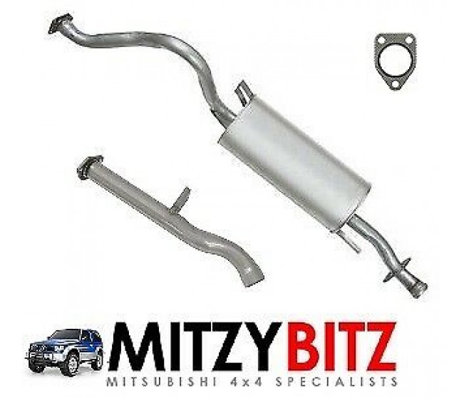 EXHAUST BACK BOX & TAILPIPE WITH GASKET FOR A MITSUBISHI V30,40# - EXHAUST PIPE & MUFFLER
