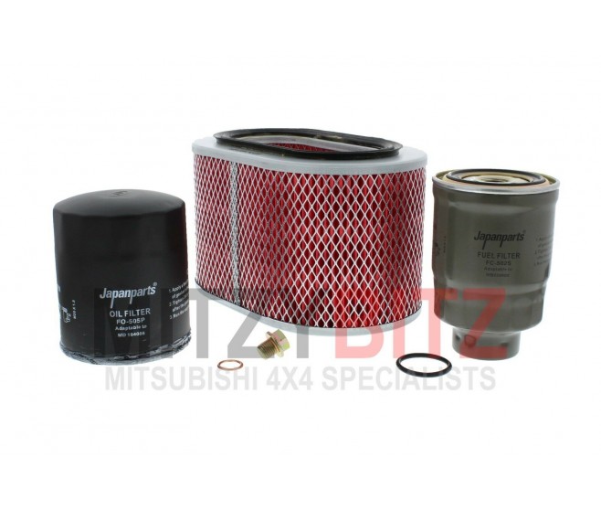 OVAL AIR FILTER SERVICE KIT   FOR A MITSUBISHI L04,14# - OVAL AIR FILTER SERVICE KIT  