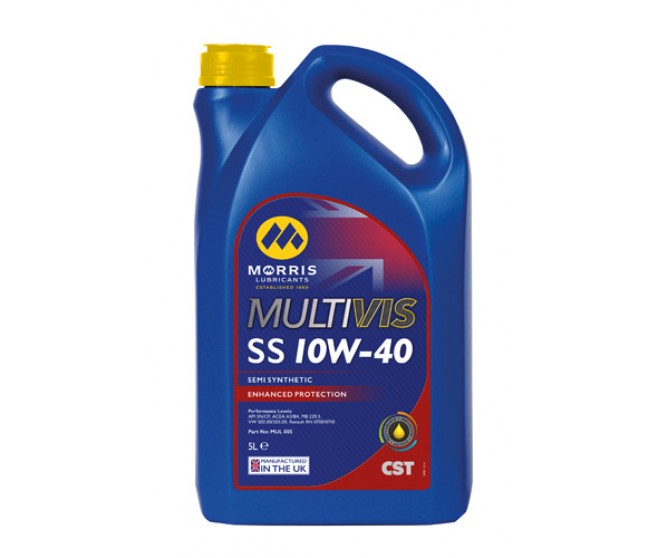 MORRIS 10W40 SEMI SYNTHETIC ENGINE OIL 5L FOR A MITSUBISHI V20-50# - MORRIS 10W40 SEMI SYNTHETIC ENGINE OIL 5L