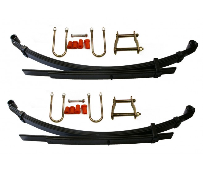 LEAF SPRINGS WITH FITTING KIT GENERAL WORK FOR A MITSUBISHI REAR SUSPENSION - 