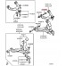 FRONT UPPER SUSPENSION ARM BOLTS FOR A MITSUBISHI V60,70# - FRONT SUSP ARM & MEMBER