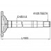 AXLE HALF SHAFT 28X505 FRONT RIGHT FOR A MITSUBISHI L200,L200 SPORTERO - KB4T