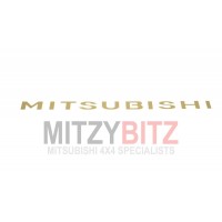 GOLD MITSUBISHI DECAL STICKER