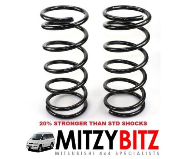 REAR COIL SPRINGS 20% STRONGER FOR A MITSUBISHI REAR SUSPENSION - 