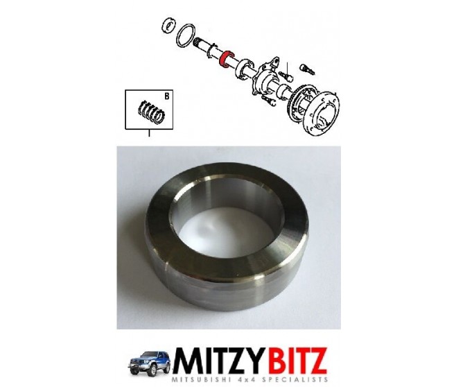 REAR WHEEL BEARING RETAINER FOR A MITSUBISHI V20-50# - REAR AXLE HOUSING & SHAFT