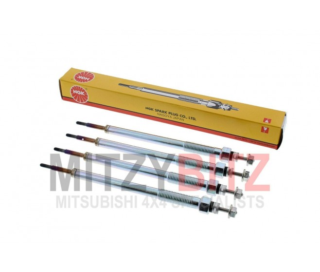 4 X NGK HEATER CORE GLOW PLUGS FOR A MITSUBISHI ENGINE ELECTRICAL - 