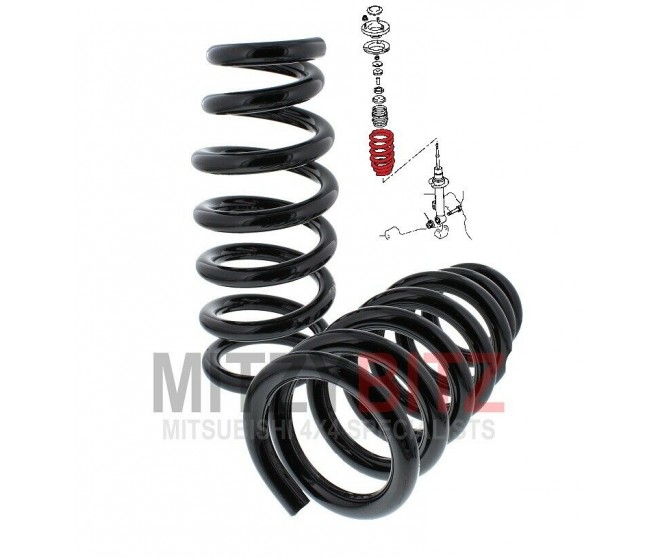 FRONT COIL SPRINGS FOR A MITSUBISHI KA,B0# - FRONT SUSP STRUT & SPRING