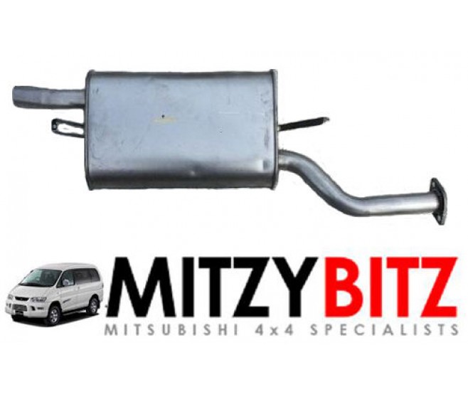 EXHAUST BACK BOX SILENCER FOR A MITSUBISHI DELICA SPACE GEAR/CARGO - PD8W