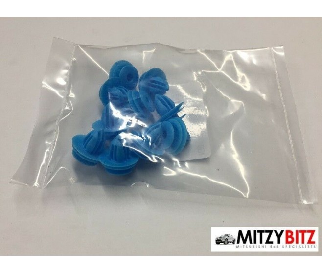 BLUE TRIM CLIPS WHEEL ARCH X10 FOR A MITSUBISHI EXTERIOR - 