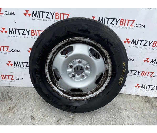 SPARE STEEL WHEEL & TYRE 3MM TREAD FOR A MITSUBISHI H60,70# - SPARE STEEL WHEEL & TYRE 3MM TREAD